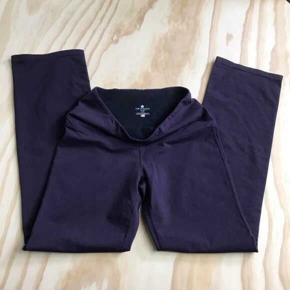 Tuff Athletics high rise Wide leg purple yoga leggings women size S - Picture 3 of 11